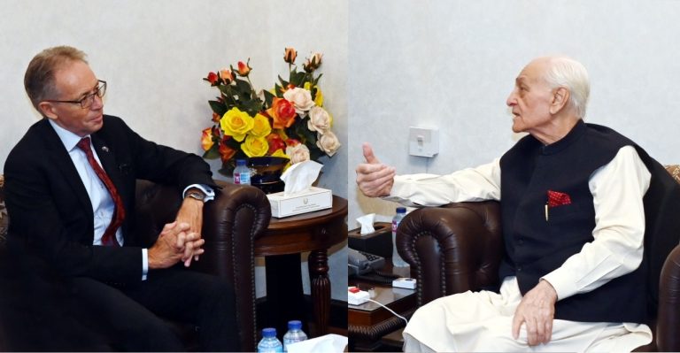 نگران وزیر اعلیٰ خیبر پختونخوا سے پاکستان میں تعینات آسٹریلیا کے ہائی کمشنر وزیراعلیٰ ہاوس پشاور میں ملاقات