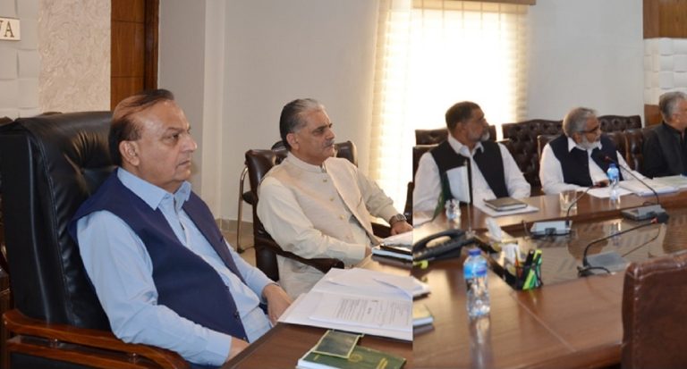 خیبر پختونخوا کے نگران وزیر کی زیر صدارت ریگی ماڈل ٹاون کی ترقی کے منصوبے پر اہم اجلاس