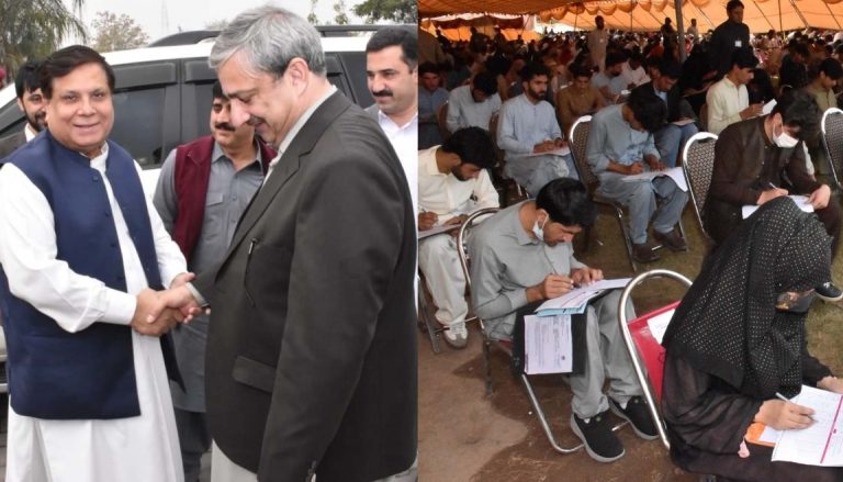 کے ا یم یو کے زیر اہتمام ایم ڈی کیٹ ٹیسٹ خیبر پختونخوا کے 7 شہروں کے 11مراکز میں منعقد کیا گیا۔