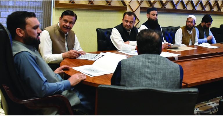 خیبر پختونخوا کے وزیر برائے اعلیٰ تعلیم میناخان آفریدی کی زیرصدارت ڈائریکٹوریٹ جنرل آف کامرس ایجوکیشن ان مینجمنٹ سائنسز کااجلاس