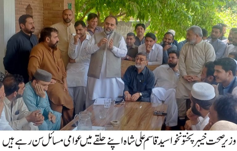 وزیر صحت کا انتخابی حلقہ کا دورہ، عوام کی خدمت کی ترجیحات ترقیاتی منصوبے شروع کرنے کا اعلان۔