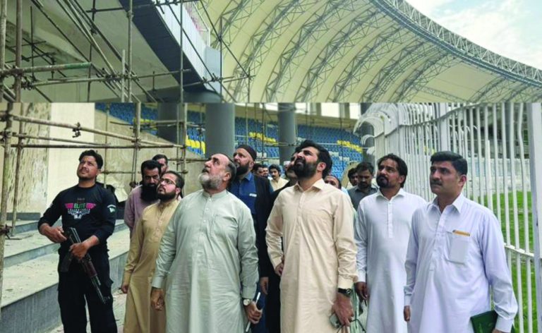 پشاور کے ارباب نیاز اسٹیڈیم کے تعمیراتی کاموں پر تیزی سے کام شروع