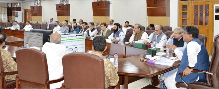 مون سون بارشوں اور سیلاب کے ممکنہ خطرات سے نمٹنے کیلئے اقدامات، چیف سیکرٹری خیبرپختونخوا ندیم اسلم چوہدری کی زیر صدارت اجلاس