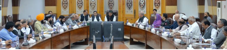 چیف سیکرٹری خیبرپختونخوا ندیم اسلم چوہدری کی زیر صدارت صوبائی بین المذاہب ہم آہنگی کمیٹی کا اجلاس