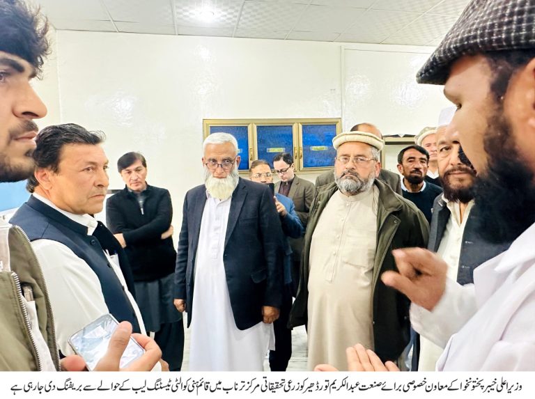 وزیر اعلیٰ خیبر پختونخوا کے معاون خصوصی برائے صنعت عبدالکریم تورڈھیر