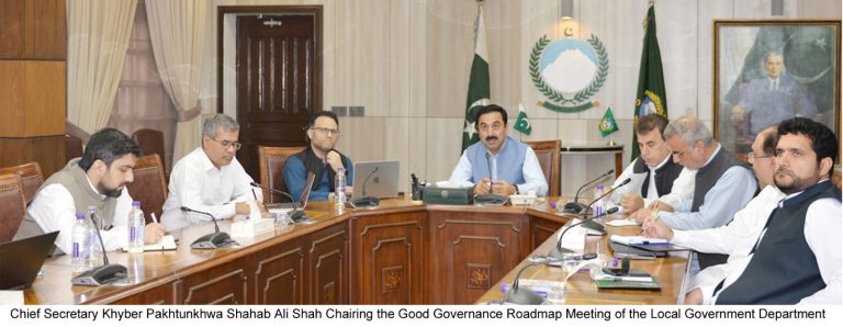 چیف سیکرٹری کی زیر صدارت لائیوسٹاک، بلدیات اور سی اینڈ ڈبلیو محکموں میں گڈ گورننس روڈ میپ پر جائزہ اجلاس