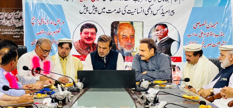 مشیر صحت احتشام علی کی ساتھ خیبرپختونخوا ڈاکٹر کونسل کے نمائندہ  وفد کی ملاقات،