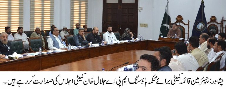 ہاؤسنگ منصوبوں کی تفصیلات طلب، اداروں کے ساتھ تعاون یقینی بنایاجائے۔ چیئرپرسن جلال خان