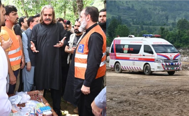 وزیراعلیٰ خیبرپختونخوا علی امین گنڈاپور کا بونیر کے سیلاب متاثرہ علاقوں کا دورہ