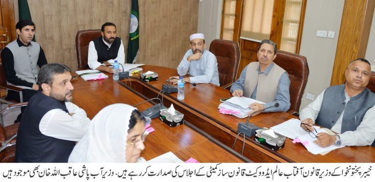 عوام دوست قوانین کی تیاری پر مشاورت بارے کابینہ کمیٹی برائے قانون سازی کا اجلاس