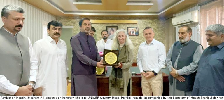 UNICEF delegation meets KP health adviser to discuss post-flood situation & other health challenges