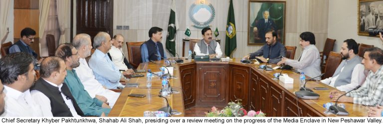 Media Enclave in New Peshawar Valley Housing Scheme – Chief Secretary Reviews Progress