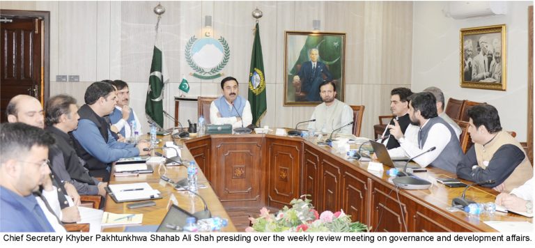 Chief Secretary Chairs Review Meeting on Governance Affairs