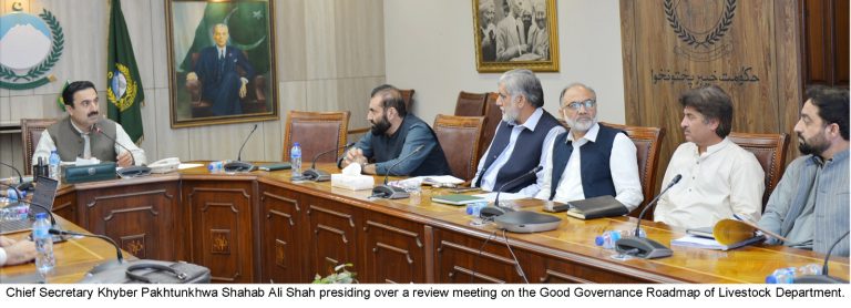CS Shahab Ali Shah Reviews Good Governance Roadmap for Housing and Livestock Departments