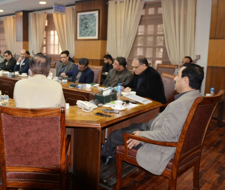 چیف سیکرٹری خیبرپختونخوا کی زیرِ صدارت اجلاس, پشاور اپلفٹ پروجکٹ، توانائی،سیاحت اور انتظامی اقدامات کا جائزہ