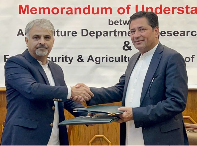 KP Agriculture Department and FACE Sign MoU to Promote Agricultural Research, Modern Technology and Farmers’ Capacity Building