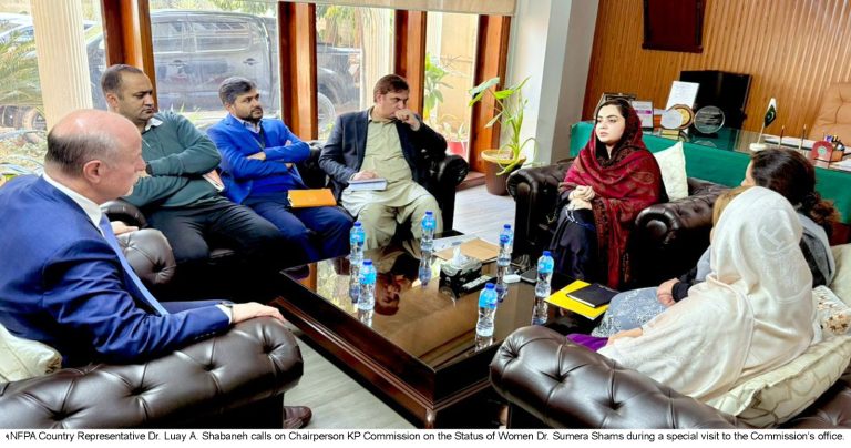 UNFPA Country Director Visits KP Women Commission, Pledges Continued Support