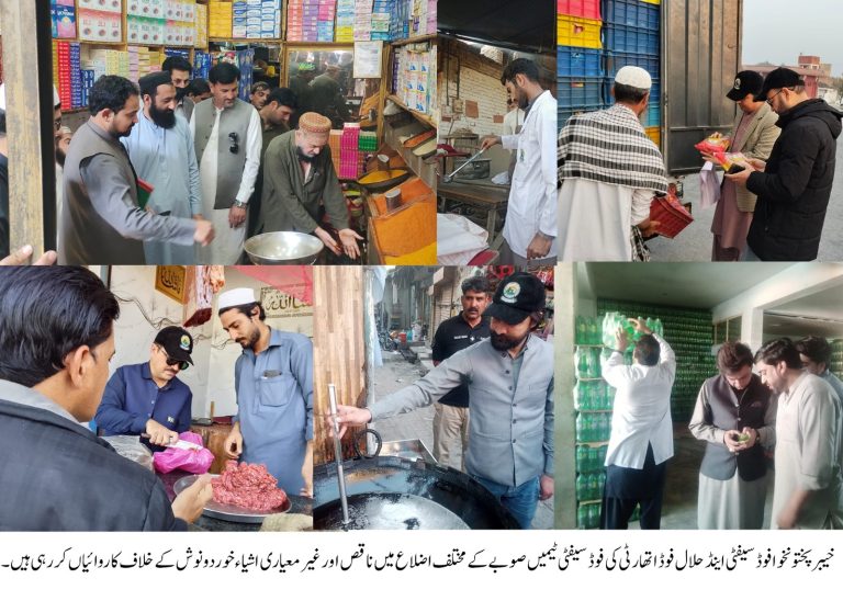 KP Food Safety Authority Continues Province-Wide Crackdown