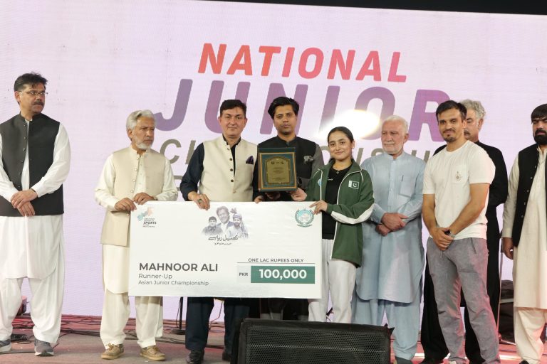 نظامت کھیل خیبر پختونخوا کے زیر اہتمام نیشنل جونیئر چیمپئن شپ پشاور 2026 کا شاندار آغاز