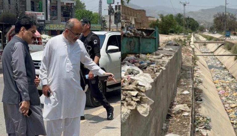 کمشنر کوہاٹ کا نالوں کی صفائی میں سستی پر سخت نوٹس، 5 روز میں کام مکمل کرنے کا حکم