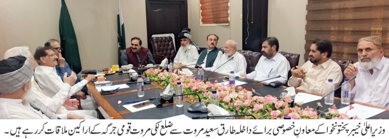صوبائی حکومت امن و امان کے قیام کے لیے انتہائی سنجیدہ ہے، طارق سعید مروت