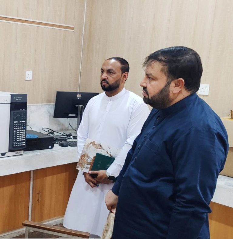 Advisor to Chief Minister Khyber Pakhtunkhwa on Forest and Environment Pir Musawar Khan made a surprise visit to Environmental Protection Agency (EPA) Analysis Laboratory here on Tuesday