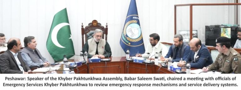 High-Level Meeting Chaired by Speaker KP Assembly Babar Saleem Swati in Wake of Naran Incident; Consensus Reached on Strengthening Inter-Agency Coordination among Emergency Services