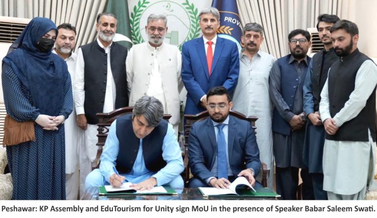 KP Assembly Signs MoU with Edu Tourism for Unity to Promote Parliamentary Capacity Building, Leadership Development and International Cooperation