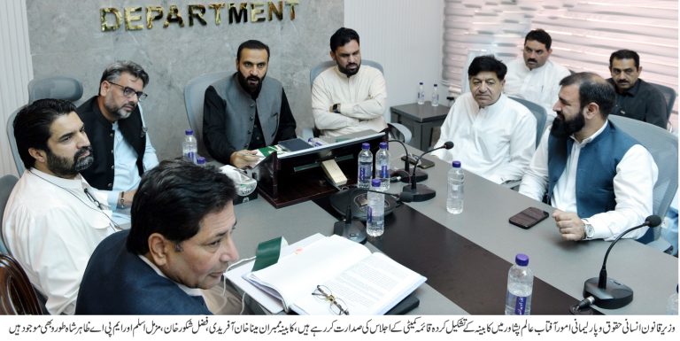 کابینہ کی قائمہ کمیٹی کا اجلاس، سرکاری جامعات کی اراضی کے حصول سے متعلق ڈکریٹل واجبات کی ادائیگی کا جامع پلان طلب