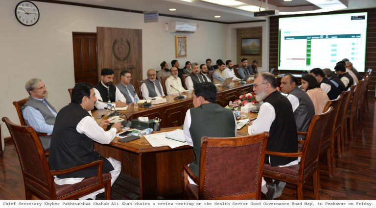 Chief Secretary Khyber Pakhtunkhwa Reviews Progress on Health Sector Good Governance Road Map